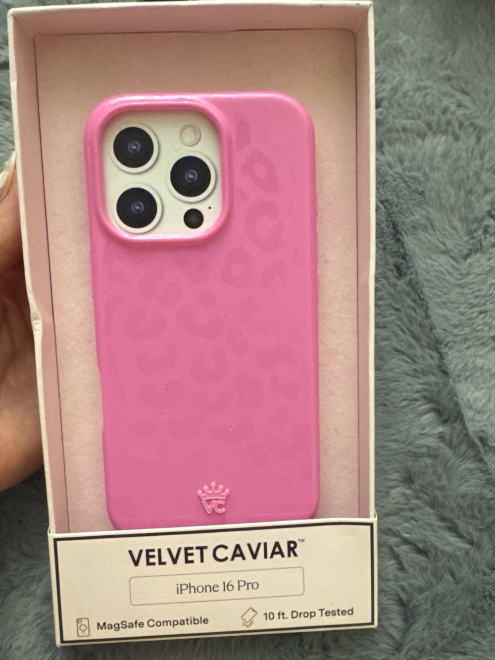 Velvet Caviar Pink Leopard iPhone 16 Pro Case